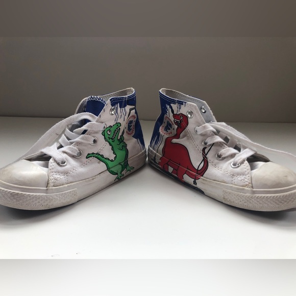2/$30 - Toddler boys converse dinoverse hi top sneakers (T10) - Picture 1 of 9